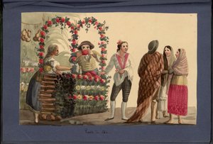 メキシコのお祭りで飲み物スタンド 作： Theubet de Beauchamp